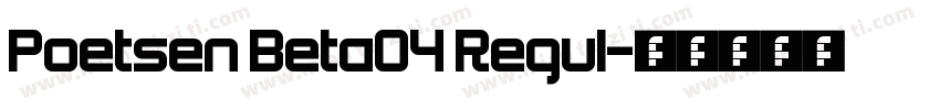 Poetsen Beta04 Regul字体转换